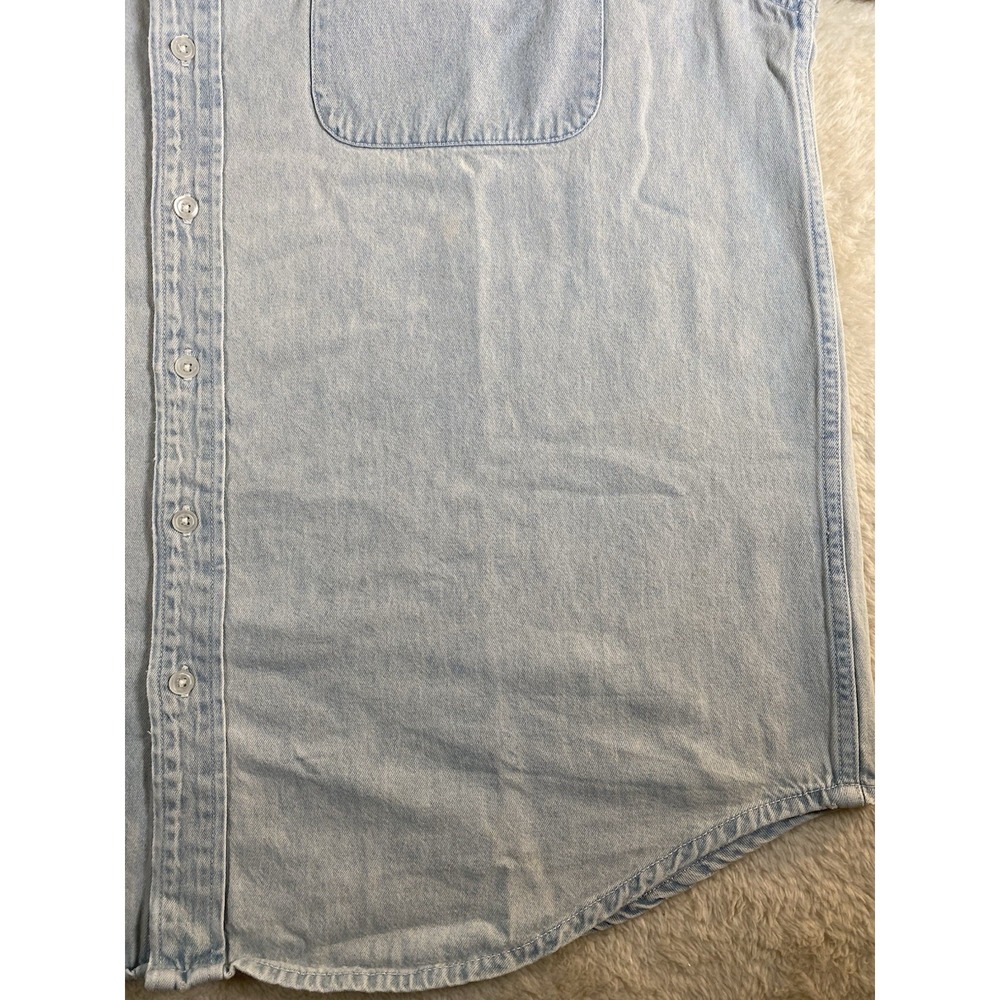 Harley Davidson Men's XL Long Sleeve Vintage Button Up Denim Shirt - Picture 6 of 16